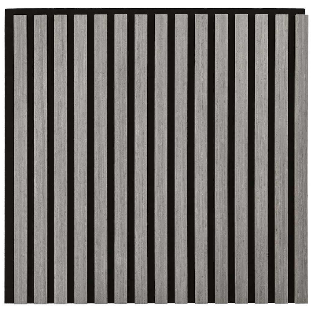 Painéis de parede acústicos 2 pcs ripado 60,5x60 cm
