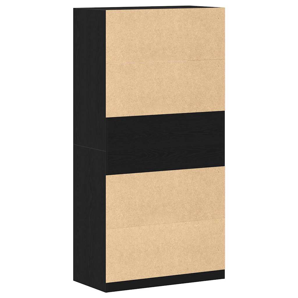 Guarda-roupa com prateleira Carvalho preto 100 x 50 x 200 cm