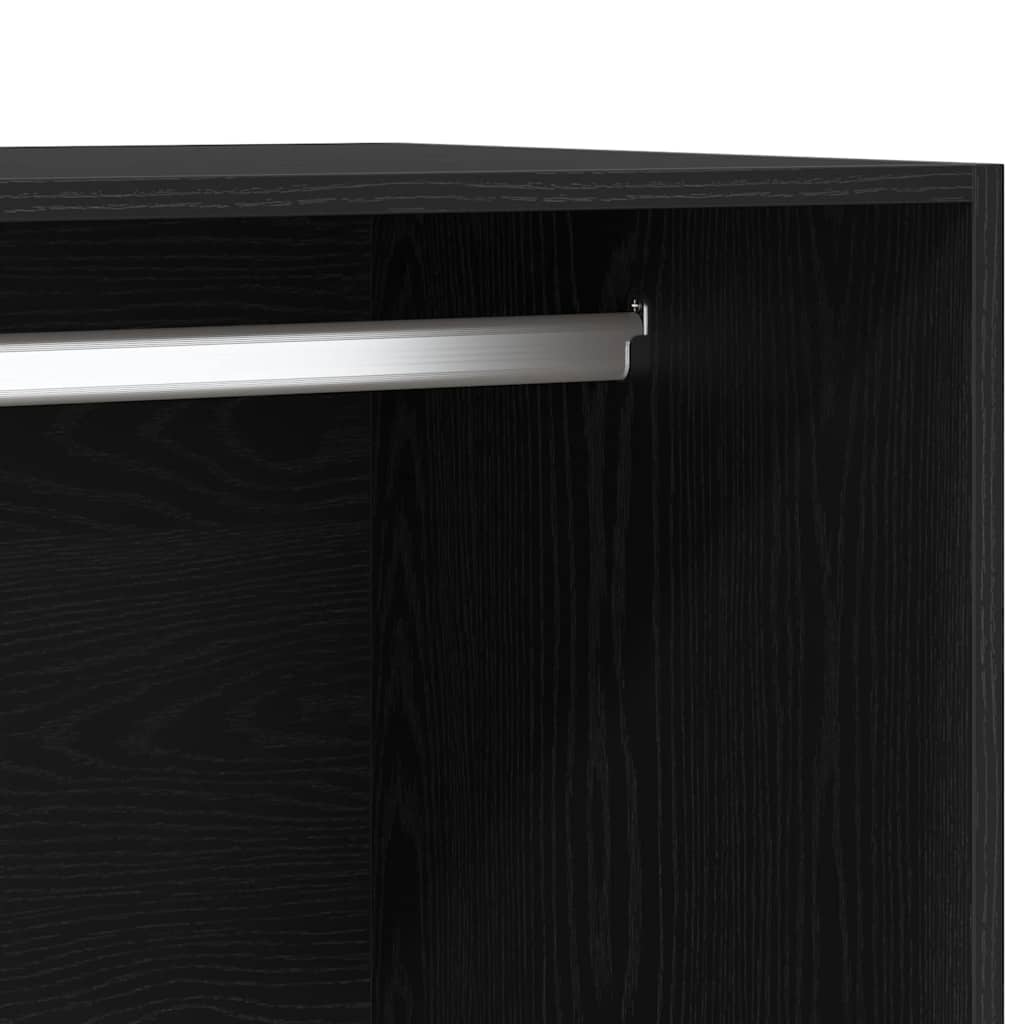 Guarda-roupa com gaveta Carvalho preto 100 x 50 x 200 cm