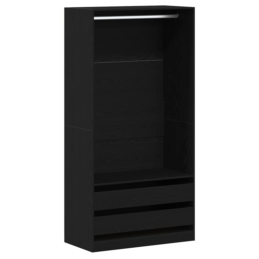 Guarda-roupa com gaveta Carvalho preto 100 x 50 x 200 cm