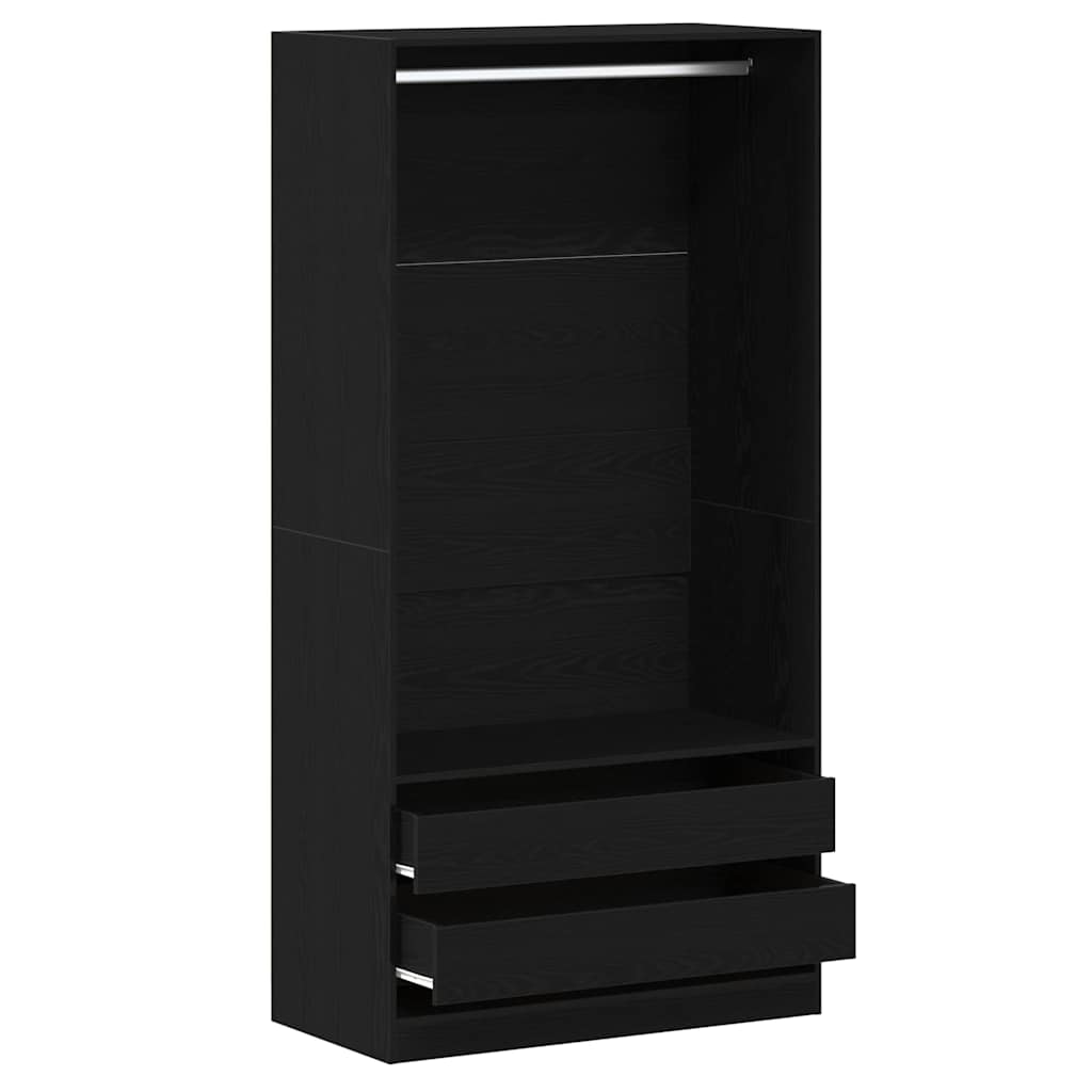 Guarda-roupa com gaveta Carvalho preto 100 x 50 x 200 cm