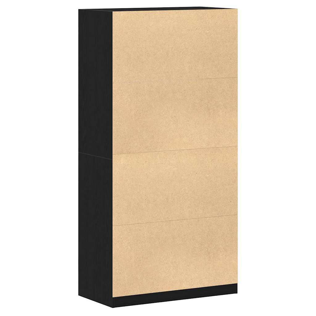 Guarda-roupa com gaveta Carvalho preto 100 x 50 x 200 cm