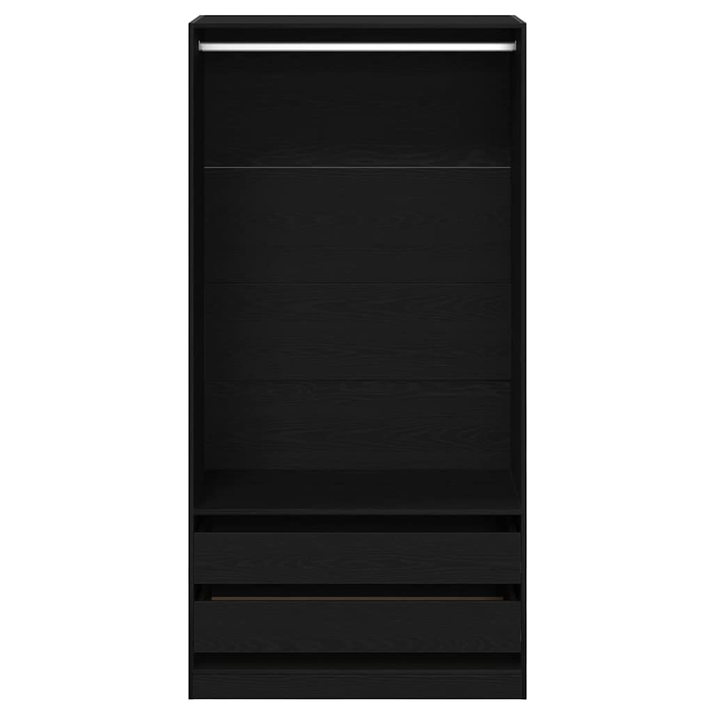 Guarda-roupa com gaveta Carvalho preto 100 x 50 x 200 cm