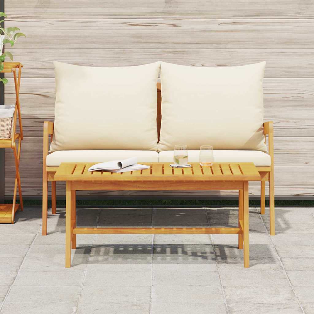 Mesa de centro Castanho Madeira de acácia maciça