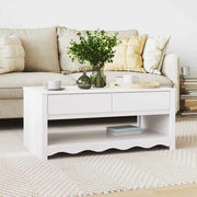 Mesa de centro com gaveta Drammen Branco 99 x 55 x 45 cm