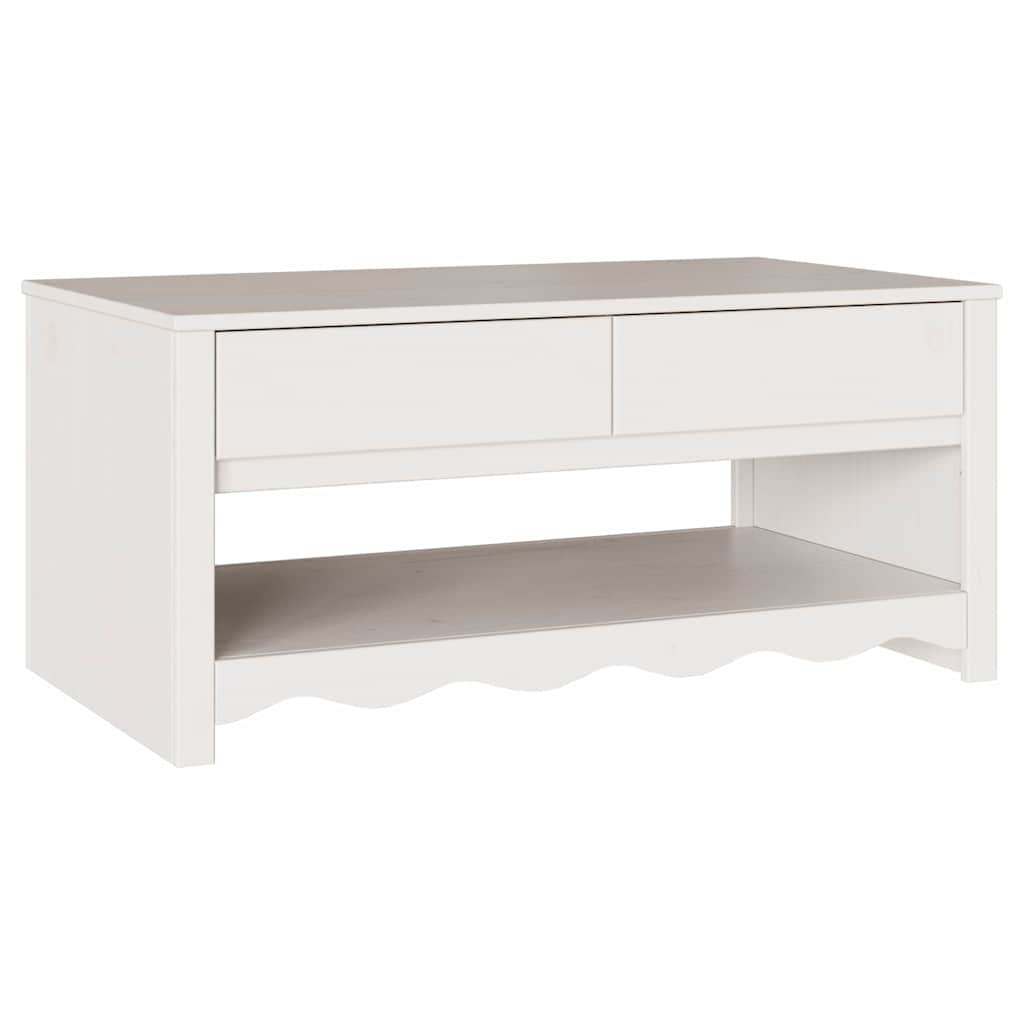 Mesa de centro com gaveta Drammen Branco 99 x 55 x 45 cm