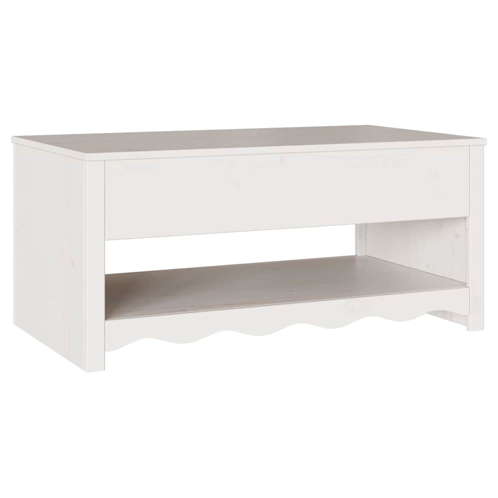 Mesa de centro com gaveta Drammen Branco 99 x 55 x 45 cm