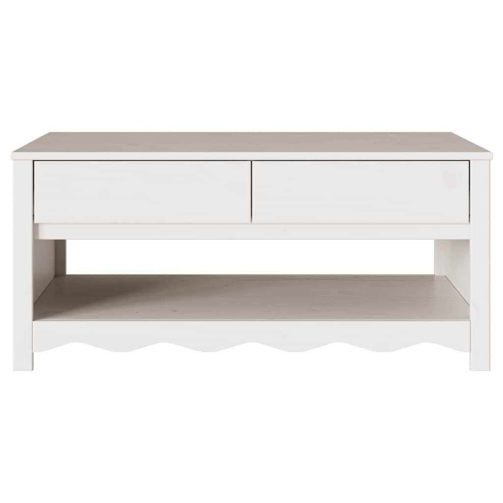 Mesa de centro com gaveta Drammen Branco 99 x 55 x 45 cm