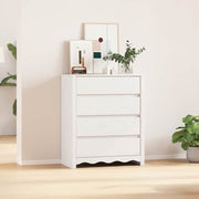 Baú de Gavetas com gaveta Drammen Branco 76.5 x 40 x 91 cm