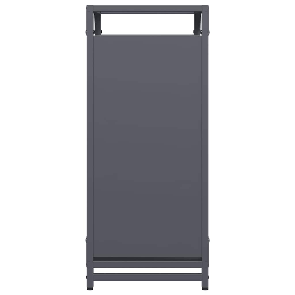 Suporte para lenha 44x28x65 cm aço laminado a frio antracite