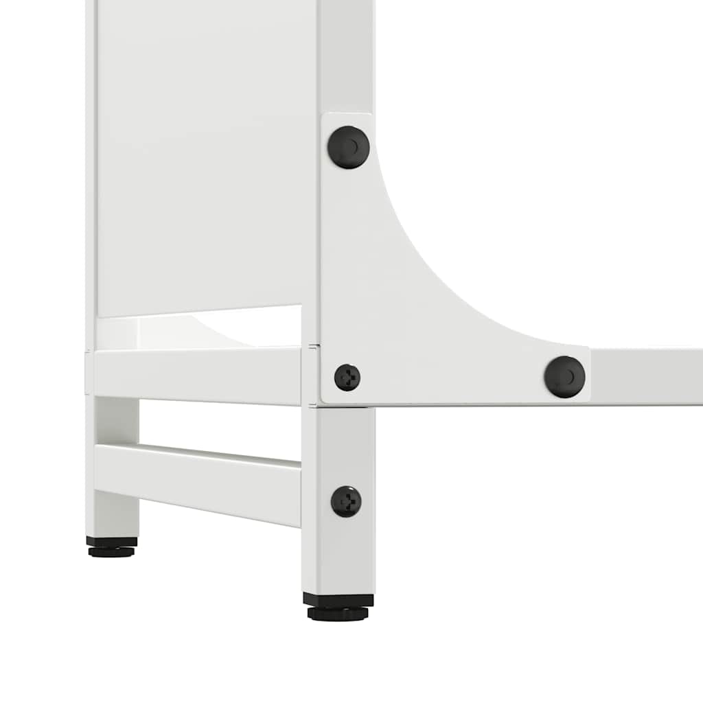 Suporte para lenha 60x28x65 cm aço laminado a frio branco