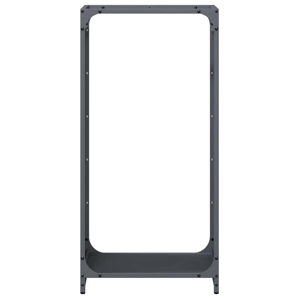 Suporte para lenha 44x28x90 cm aço laminado a frio antracite