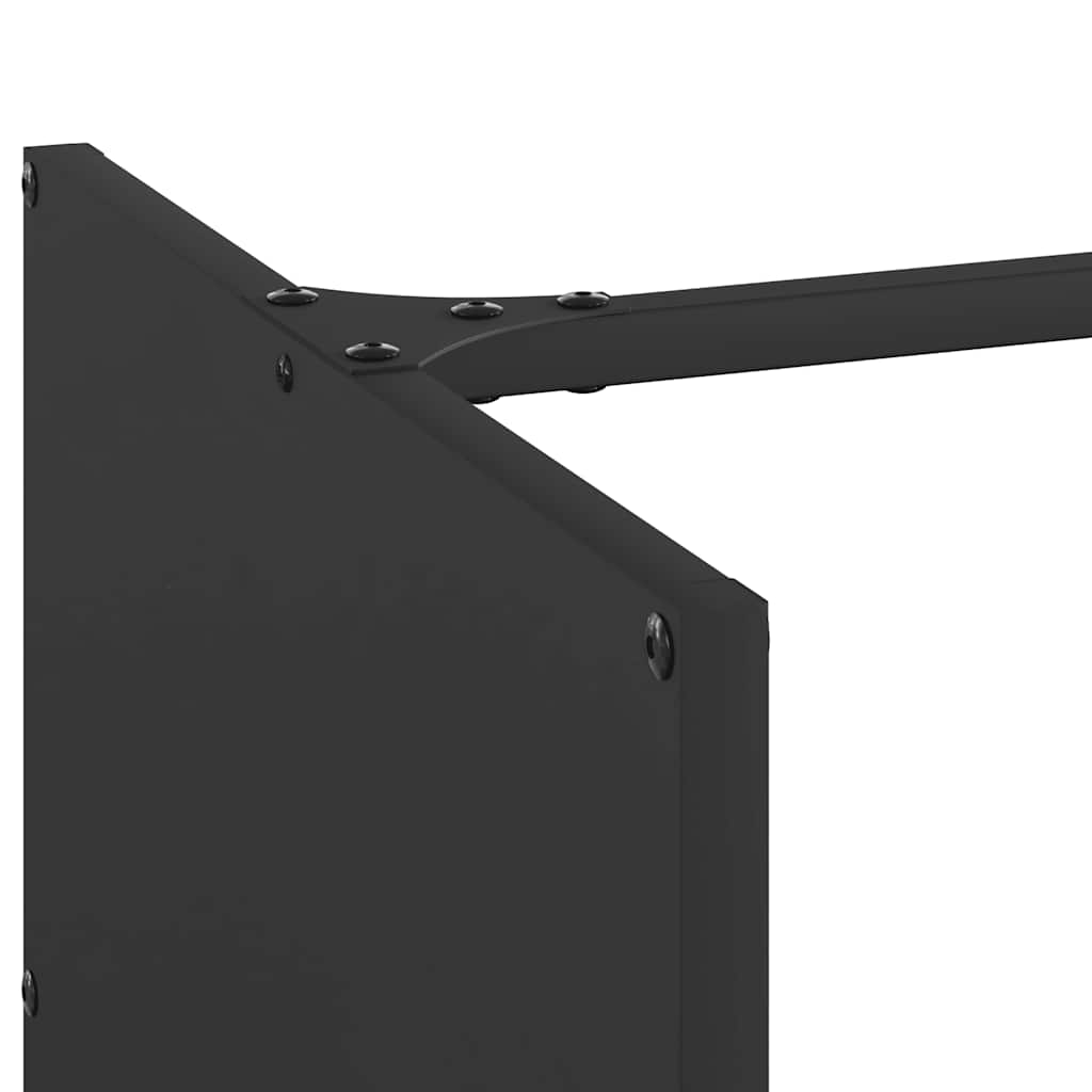 Suporte para lenha 40x40x40 cm aço laminado a frio preto