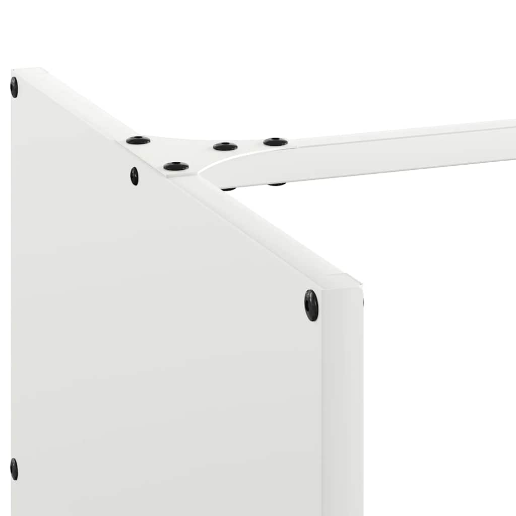 Suporte para lenha 40x40x40 cm aço laminado a frio branco