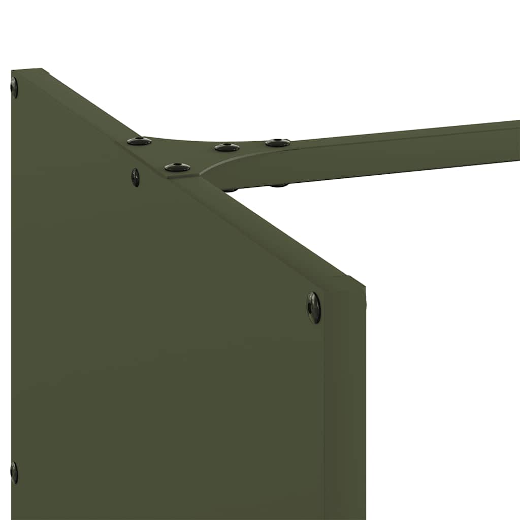 Suporte para lenha aço laminado a frio verde azeitona