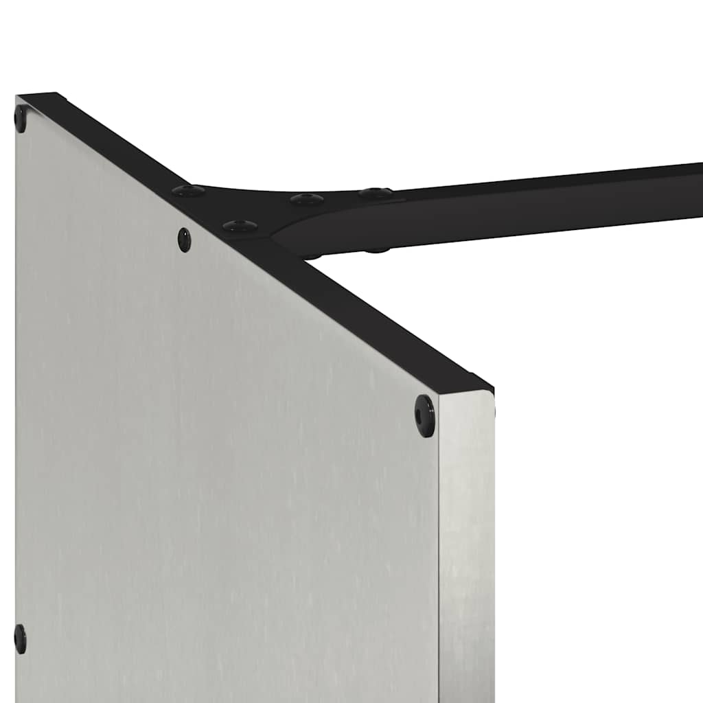 Suporte para lenha 40x40x40 cm aço inoxidável