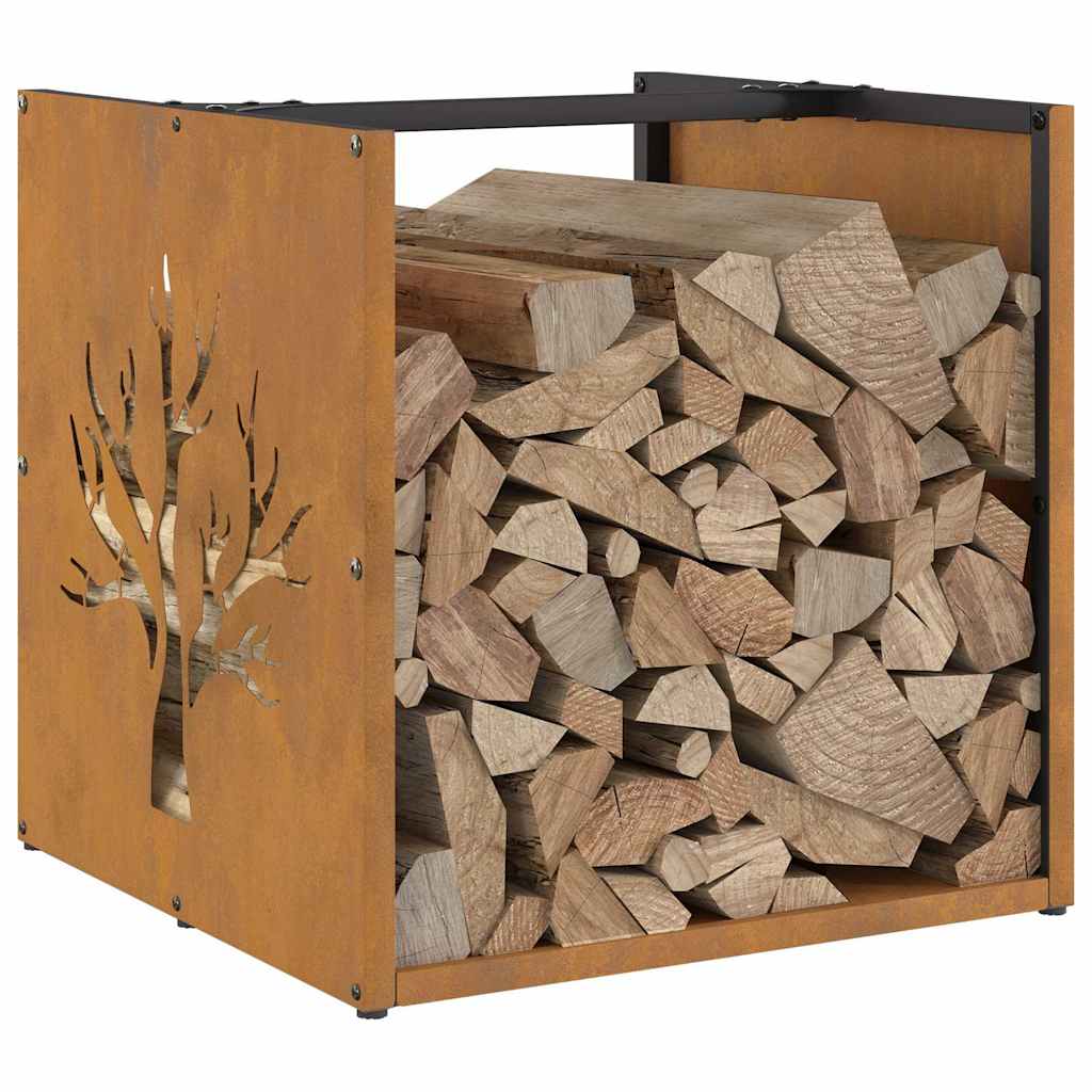 Rack Lenha 40x40x40 cm aço resistente às intempéries