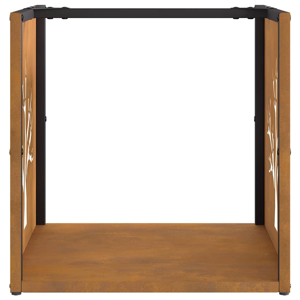 Rack Lenha 40x40x40 cm aço resistente às intempéries