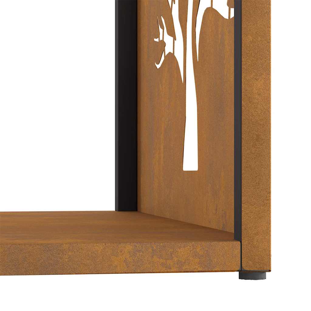 Rack Lenha 40x40x40 cm aço resistente às intempéries