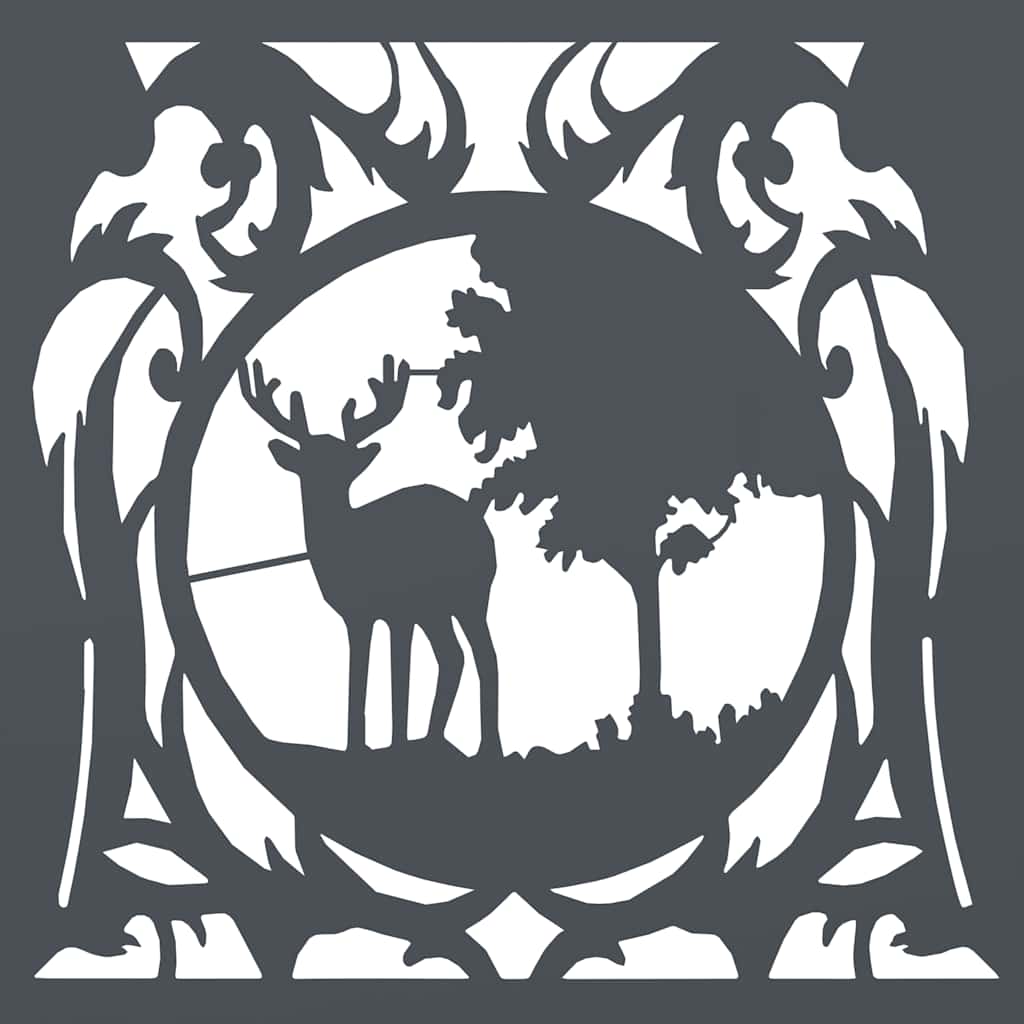 Suporte para lenha 40x40x40 cm aço laminado a frio antracite