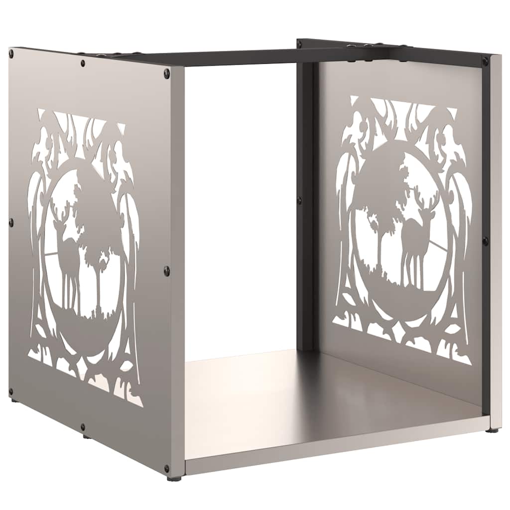 Rack Lenha 40x40x40 cm aço resistente às intempéries