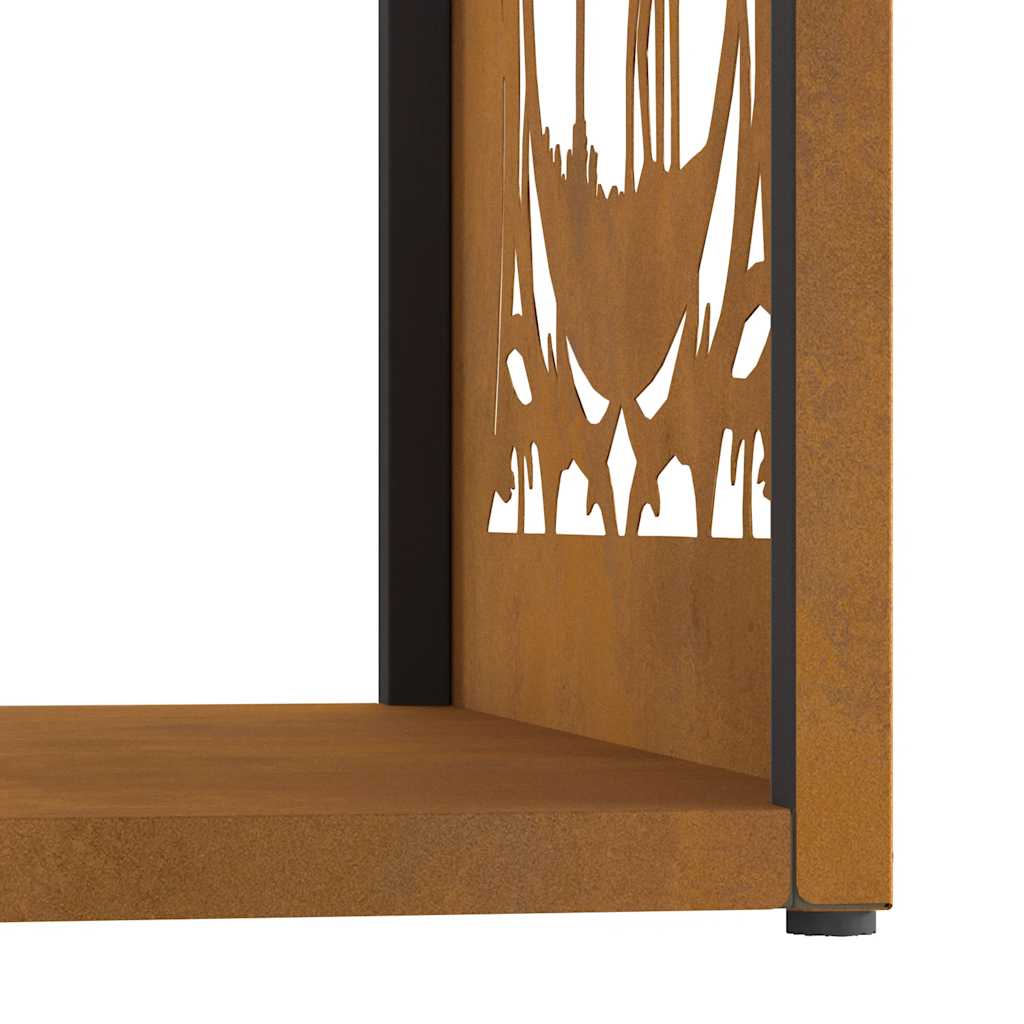 Rack Lenha 40x40x40 cm aço resistente às intempéries