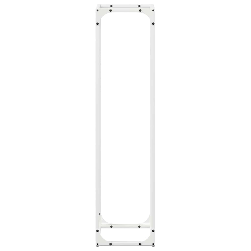 Suporte para lenha 25x25x100 cm aço laminado a frio branco