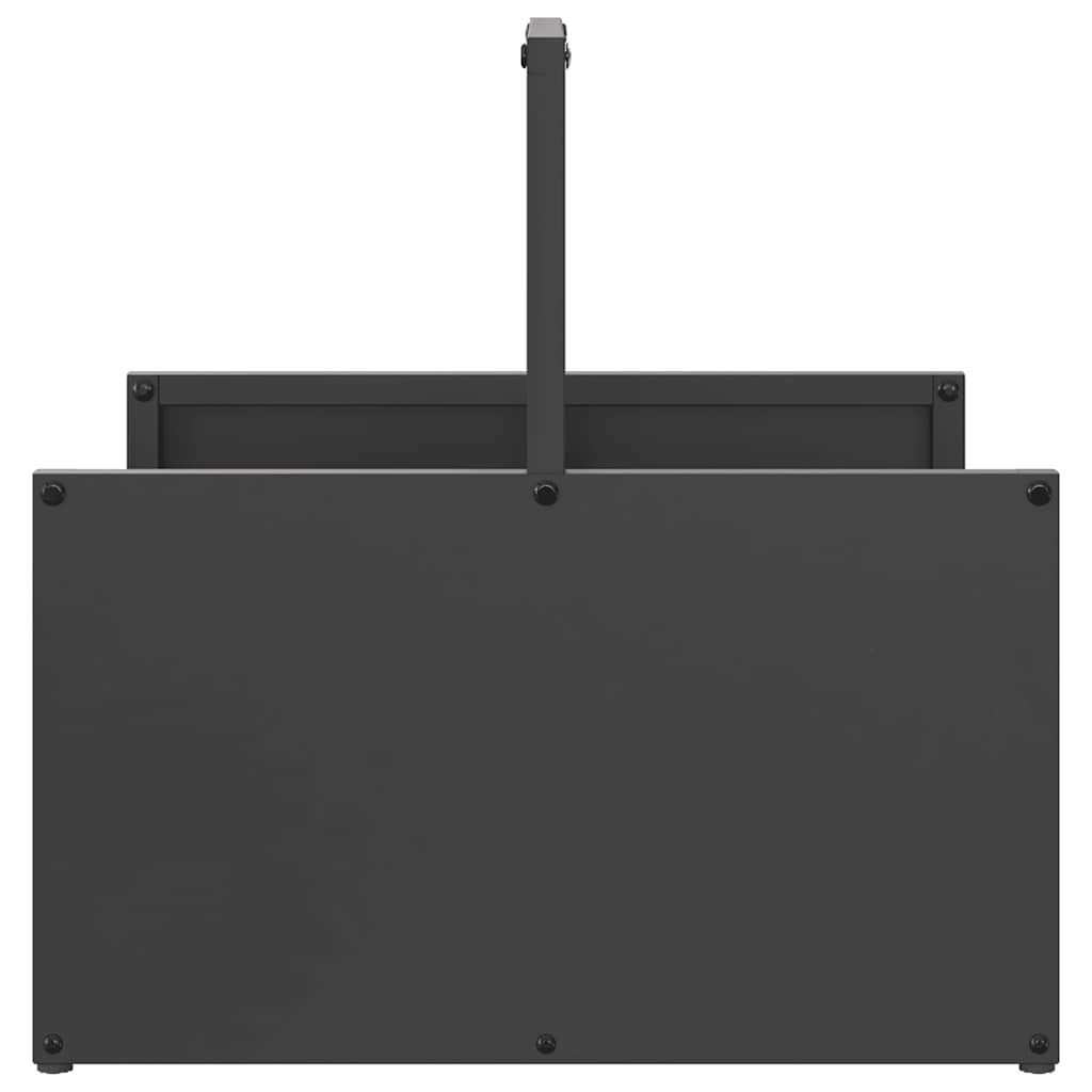 Suporte para lenha 40x40x40 cm aço laminado a frio preto