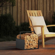 Suporte para lenha 40x40x40 cm aço laminado a frio preto