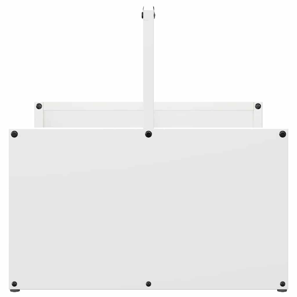 Suporte para lenha 40x40x40 cm aço laminado a frio branco