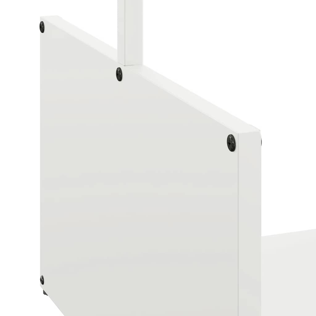 Suporte para lenha 40x40x40 cm aço laminado a frio branco