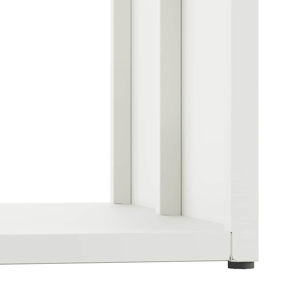 Suporte para lenha 40x40x40 cm aço laminado a frio branco