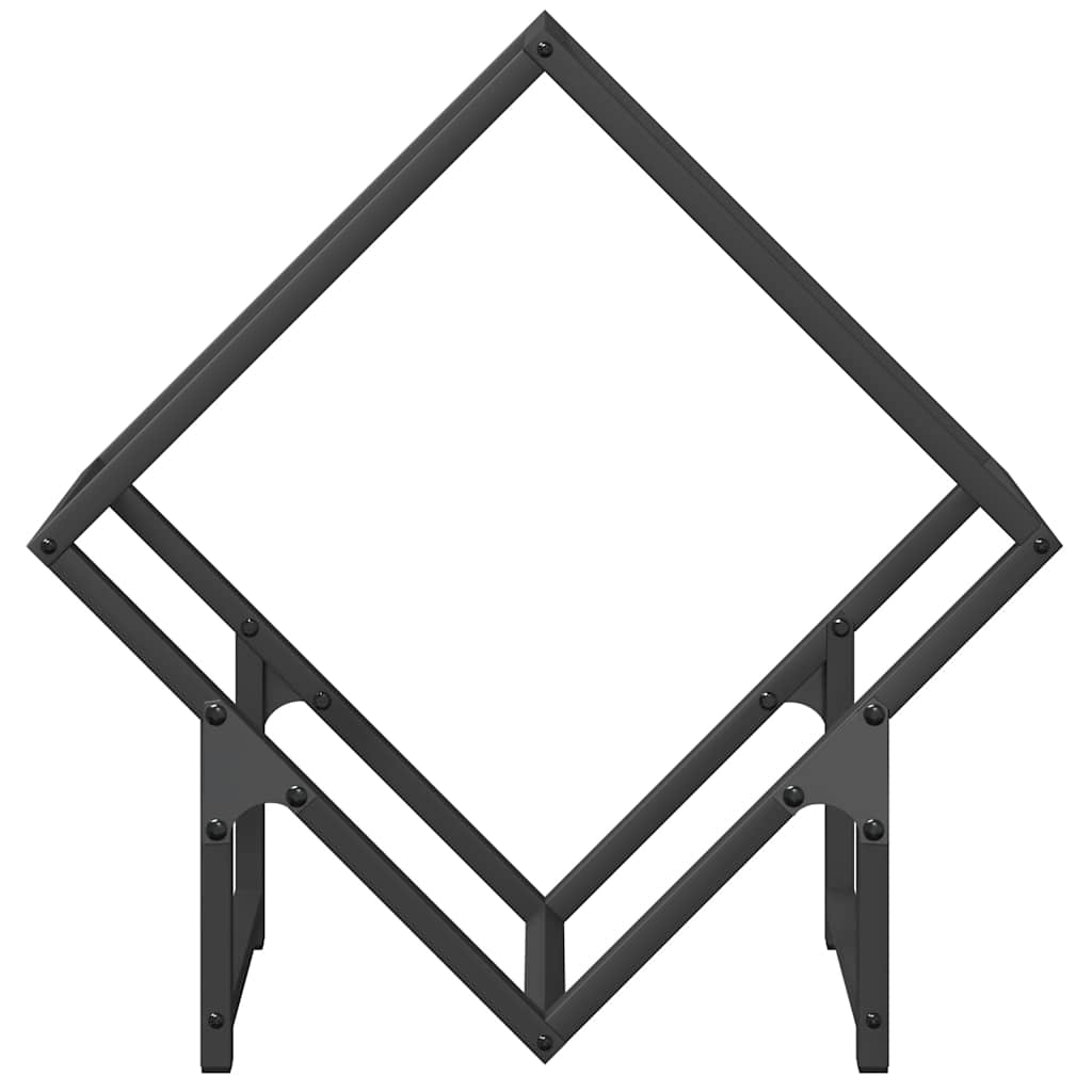 Suporte para lenha 50x25x50 cm aço laminado a frio preto