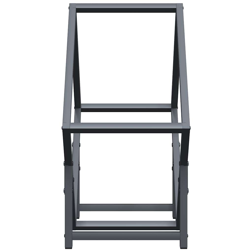 Suporte para lenha 50x25x50 cm aço laminado a frio antracite