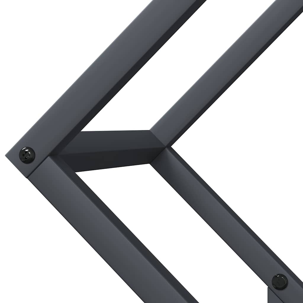 Suporte para lenha 50x25x50 cm aço laminado a frio antracite