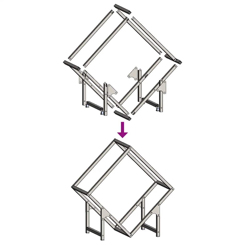 Suporte para lenha aço laminado a frio verde azeitona