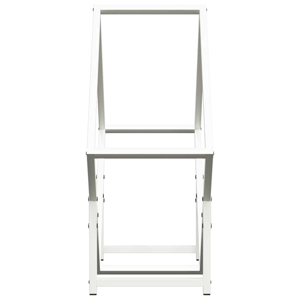 Suporte para lenha 60x25x60 cm aço laminado a frio branco