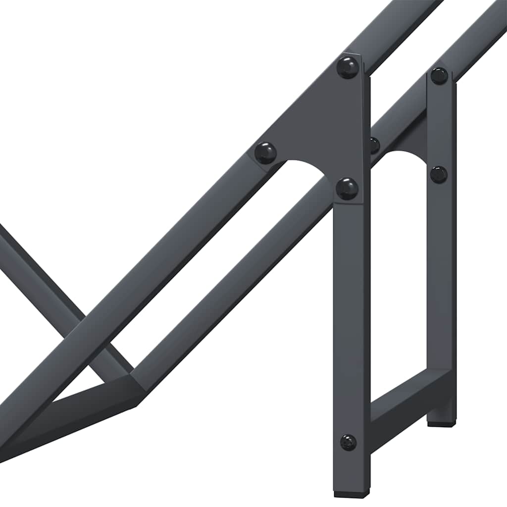 Suporte para lenha 60x25x60 cm aço laminado a frio antracite