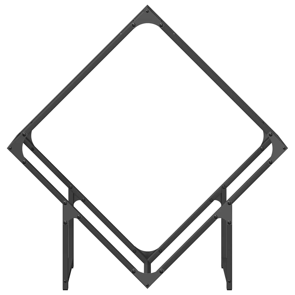 Suporte para lenha 80x25x80 cm aço laminado a frio preto