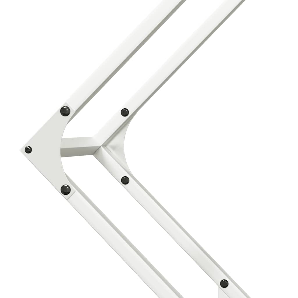 Suporte para lenha 80x25x80 cm aço laminado a frio branco