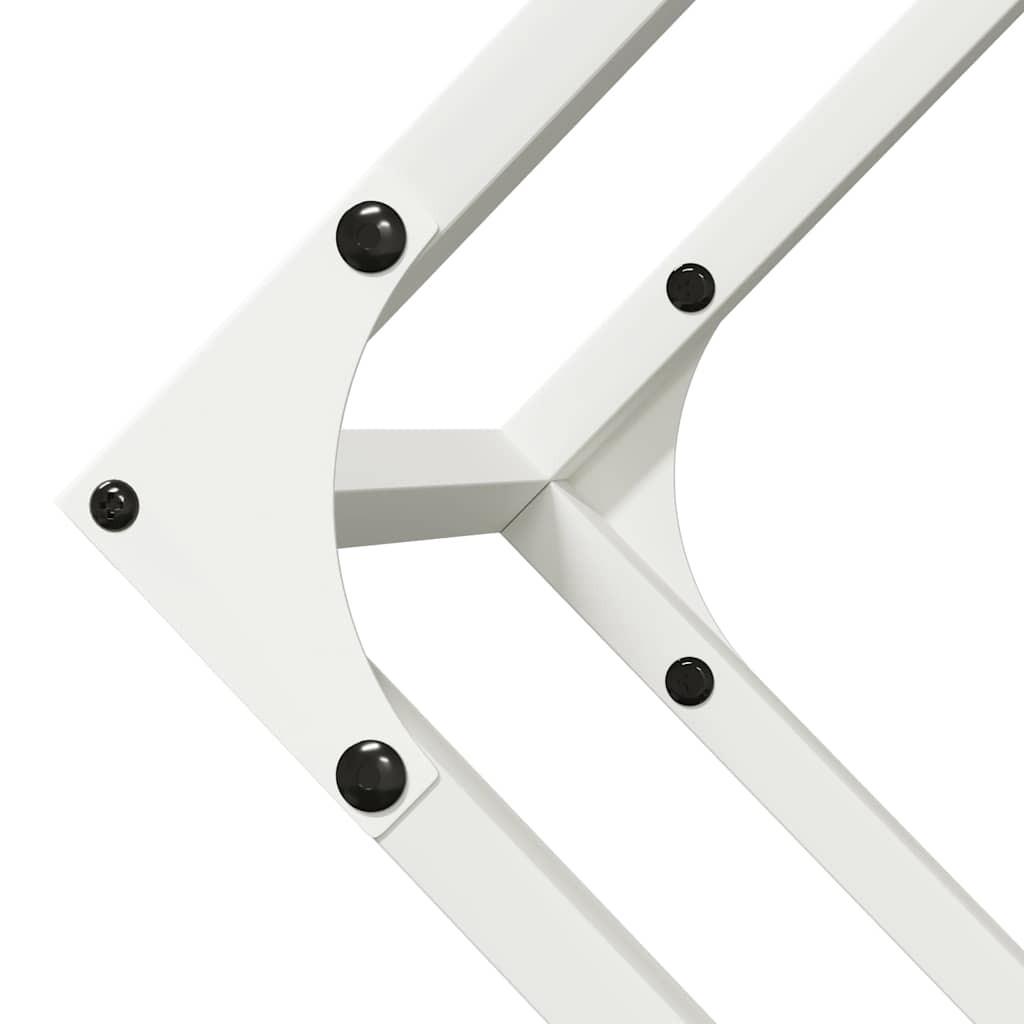 Suporte para lenha 100x25x100 cm aço laminado a frio branco