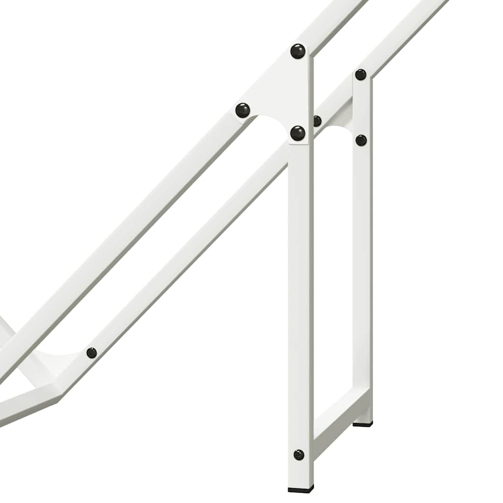 Suporte para lenha 100x25x100 cm aço laminado a frio branco