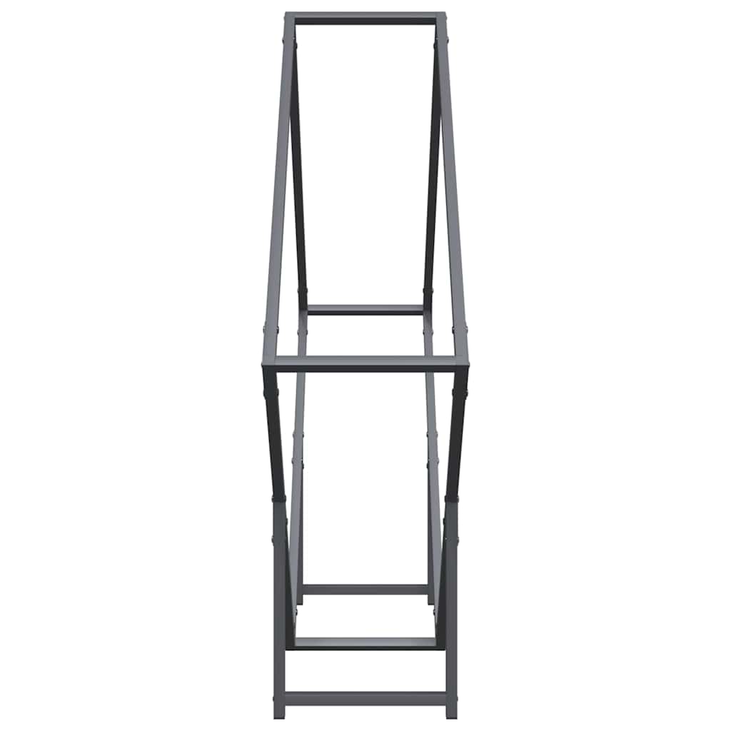 Suporte para lenha 100x25x100 cm aço laminado a frio antracite