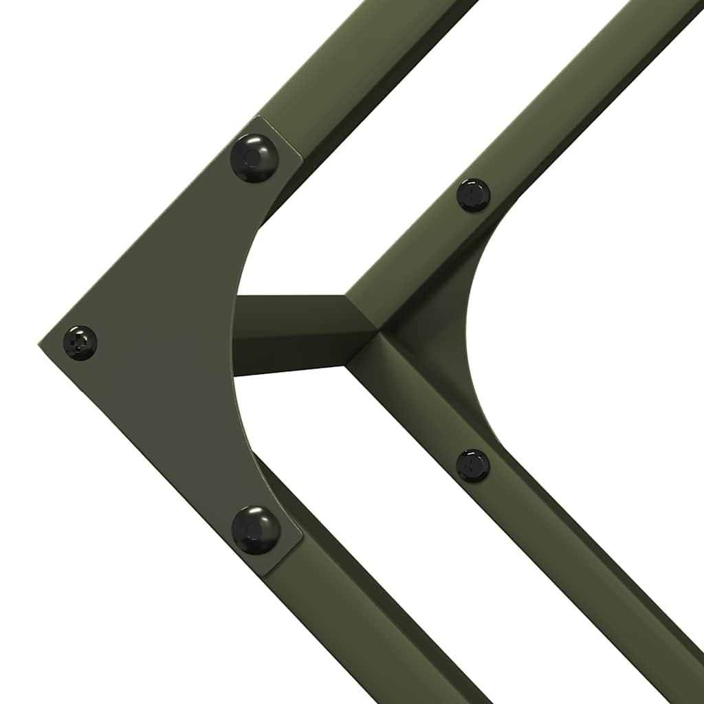 Suporte para lenha aço laminado a frio verde azeitona