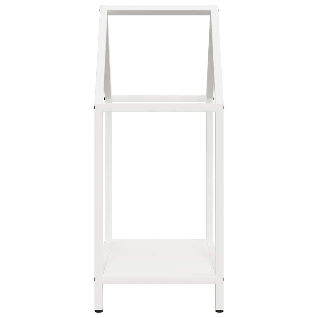Suporte para lenha 40x25x60 cm aço laminado a frio branco