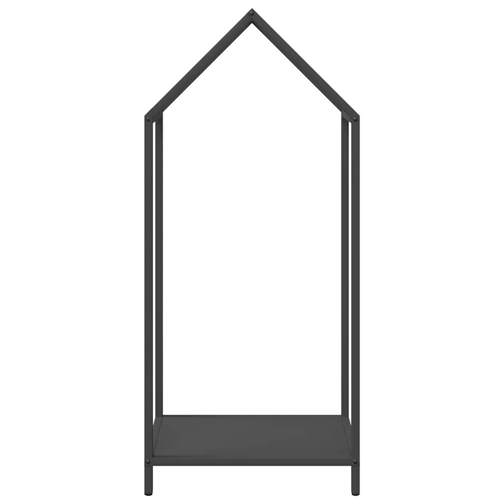 Suporte para lenha 40x25x90 cm aço laminado a frio preto