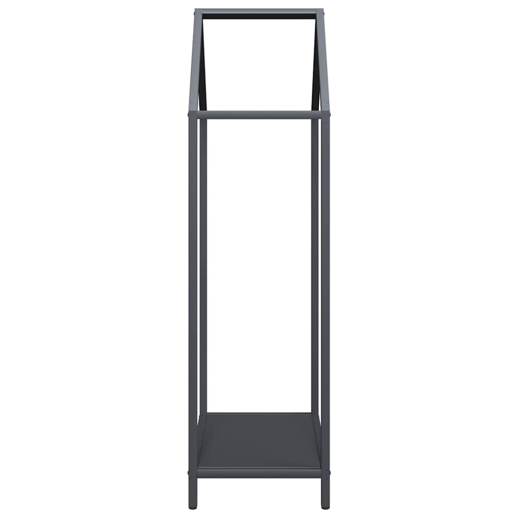 Suporte para lenha 40x25x90 cm aço laminado a frio antracite