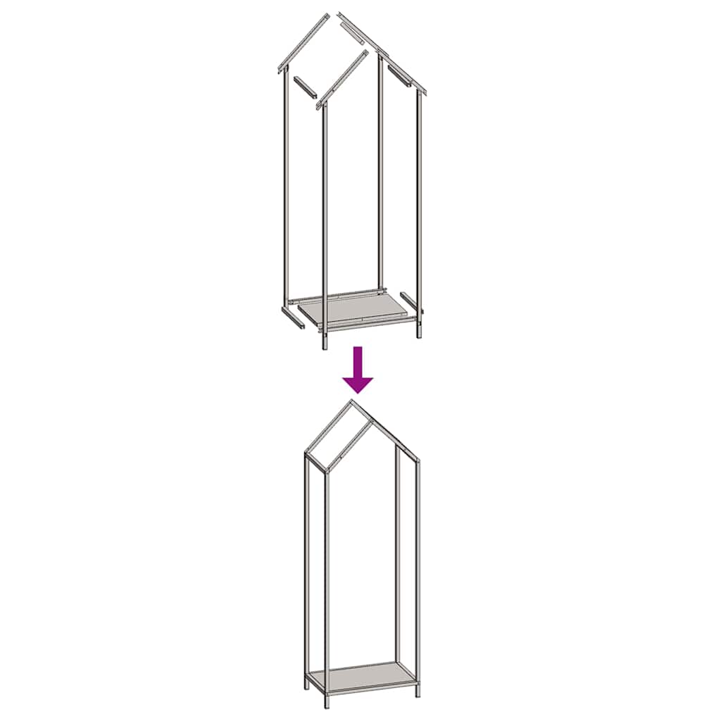 Suporte para lenha aço laminado a frio verde azeitona