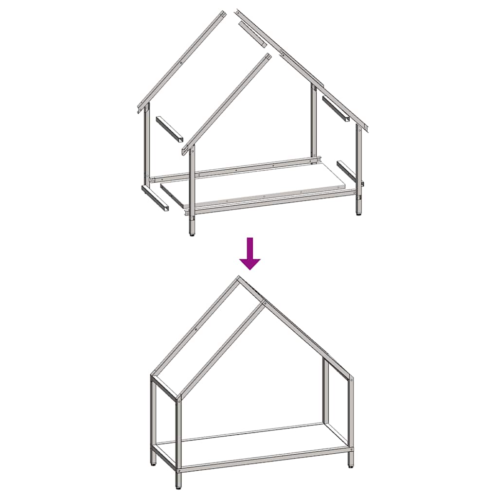 Suporte para lenha 60x25x60 cm aço laminado a frio branco