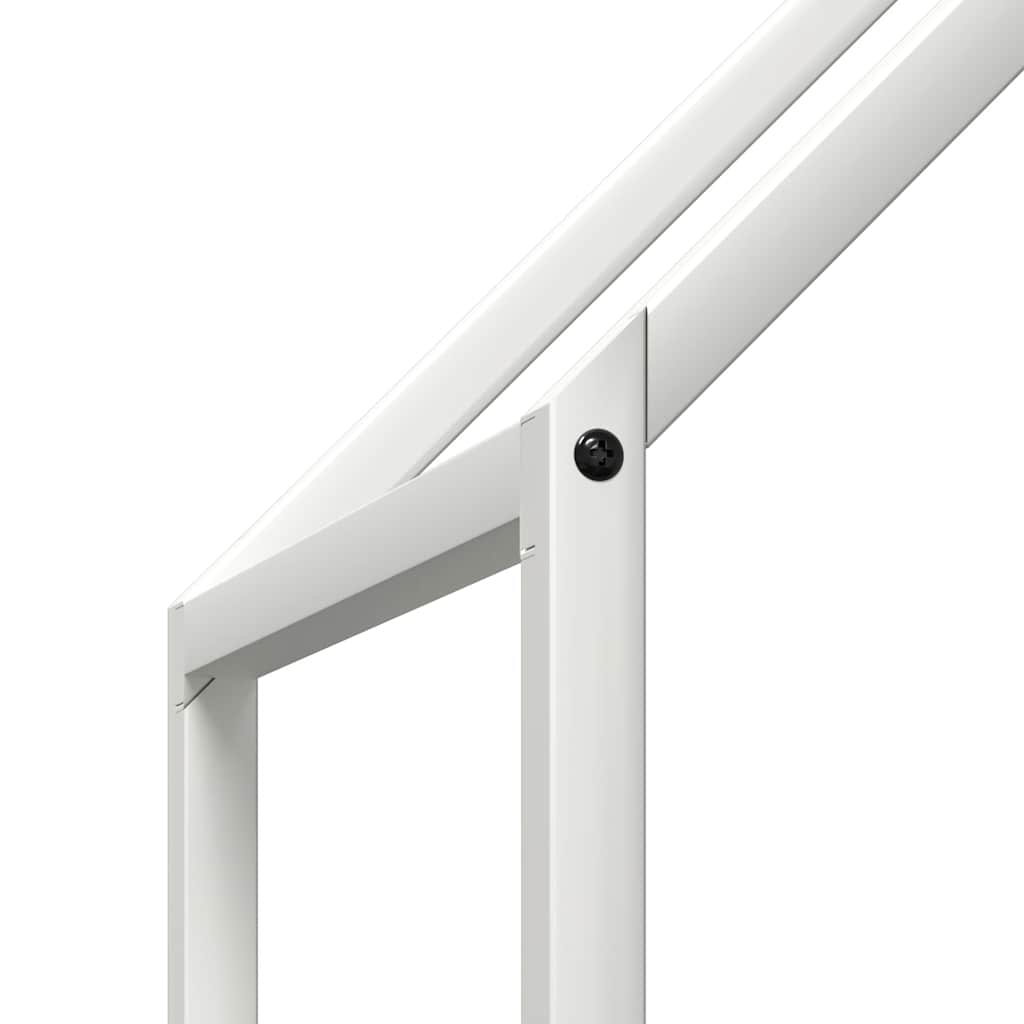 Suporte para lenha 60x25x90 cm aço laminado a frio branco